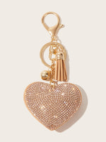 Porte cle coeur strass - Vignette | Ma boutique