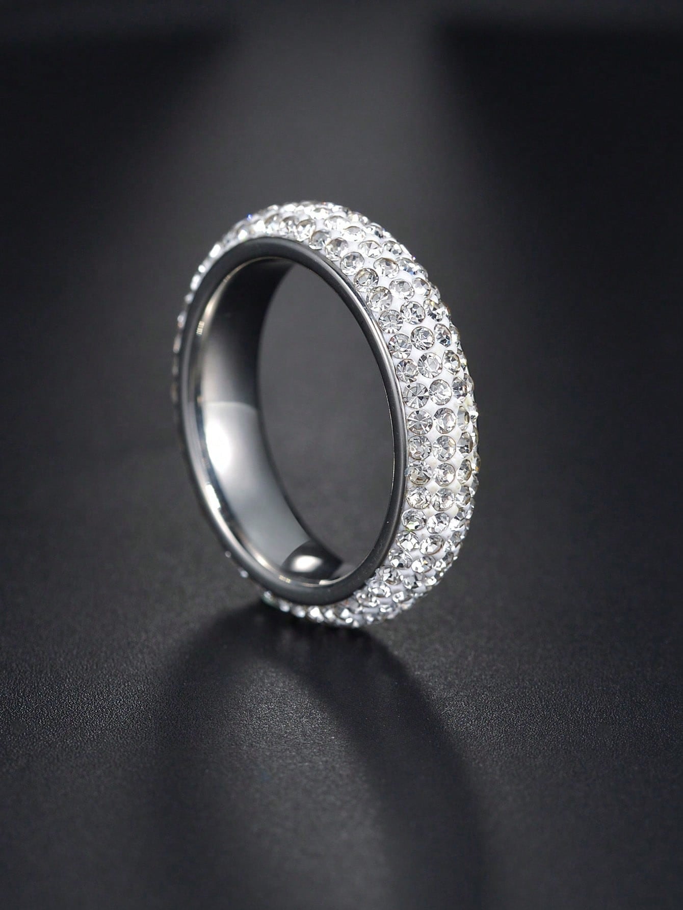 Bague argent et strass