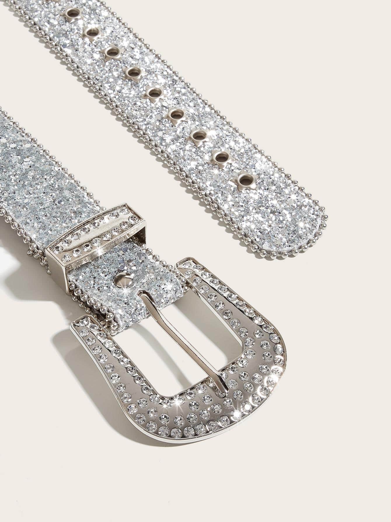 Ceinture strass femme sur la boucle