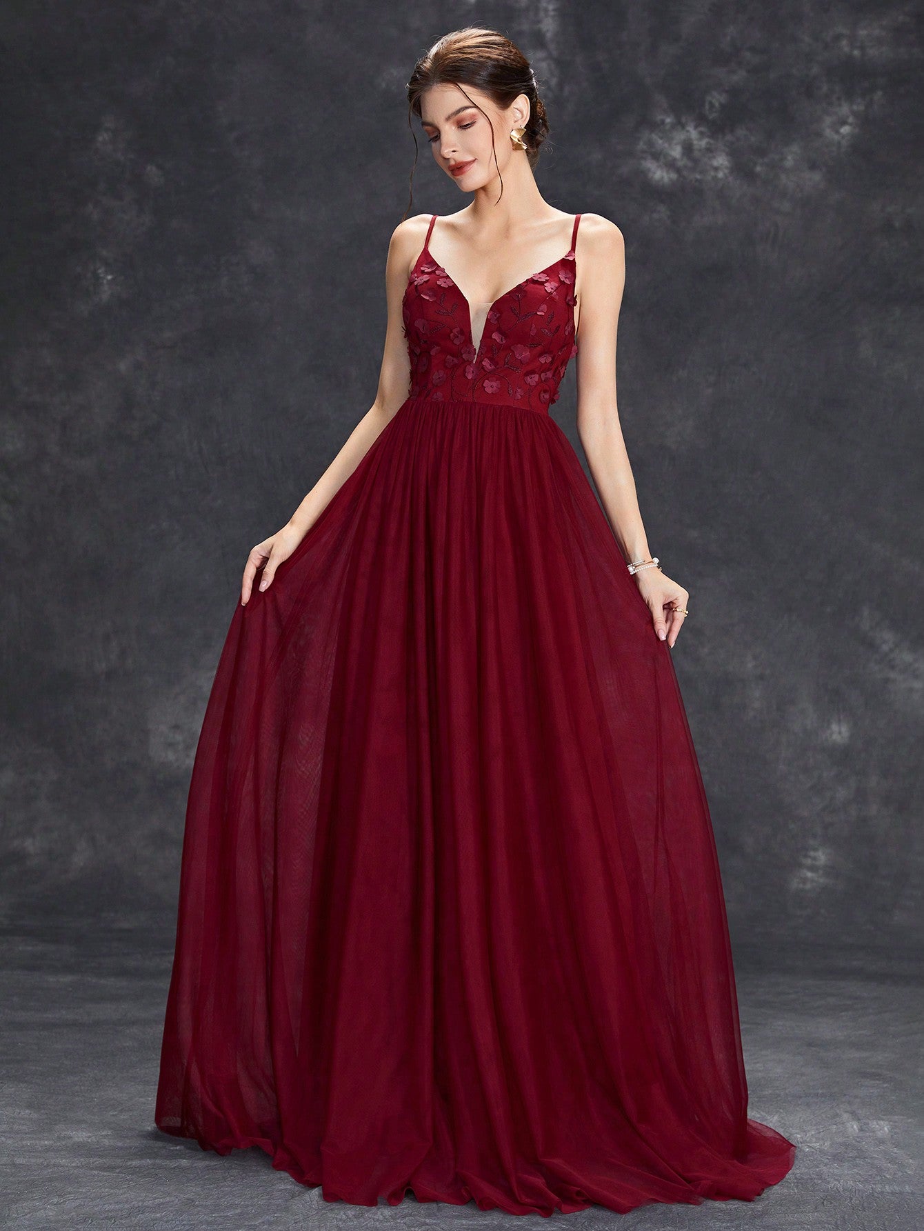 Robe de marié princesse paillette courte rouge