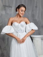 Robe de mariée princesse volumineuse paillette - Vignette | Maison des paillettes