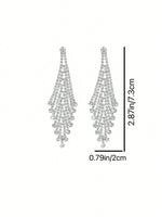 Boucle d'oreille strass pendante - Vignette | Maison des paillettes