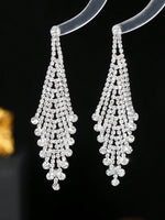 Boucle d'oreille strass pendante - Vignette | Maison des paillettes