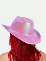 Chapeau cowboy rose paillette - Vignette | Ma boutique