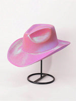 Chapeau cowboy rose paillette - Vignette | Maison des paillettes