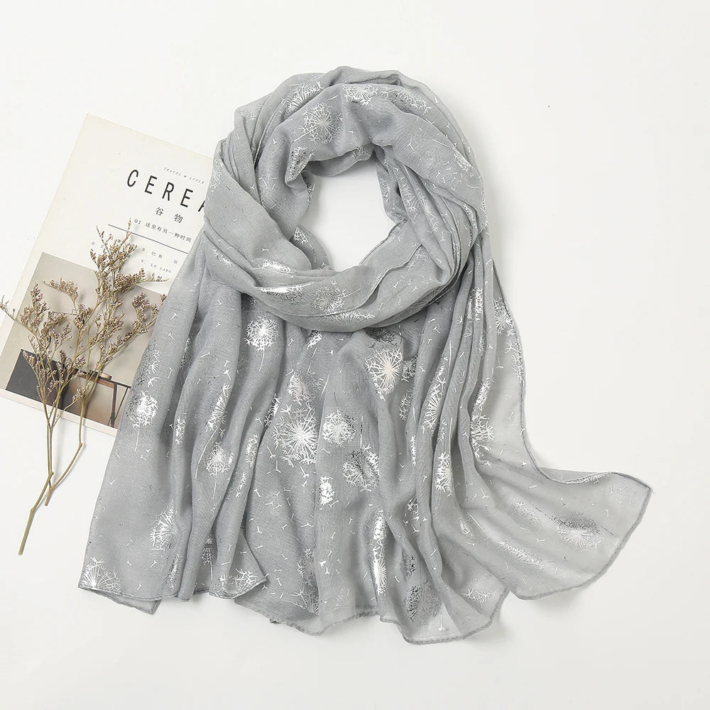 Snood gris argente