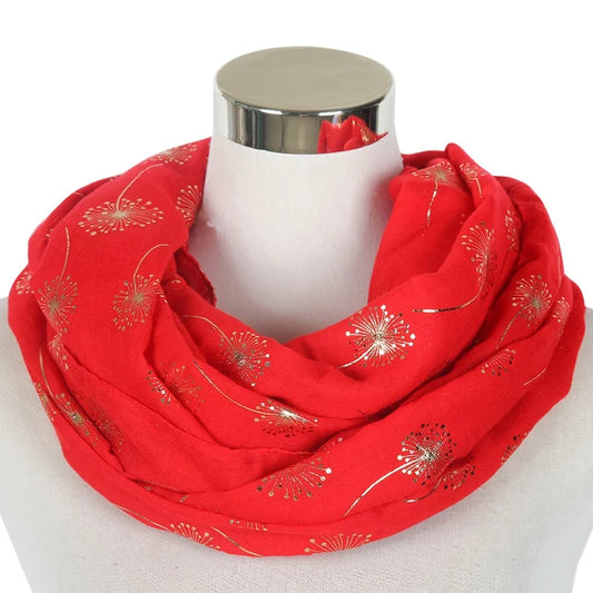 Snood femme rouge