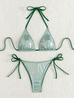 Maillot de bain vert paillette - Vignette | Maison des paillettes