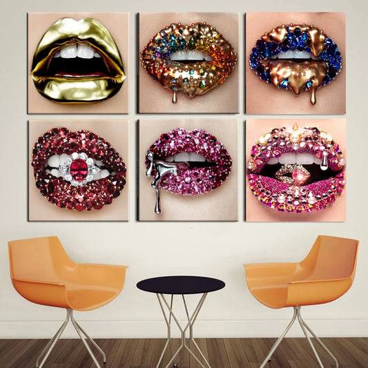 Tableau paillette et strass